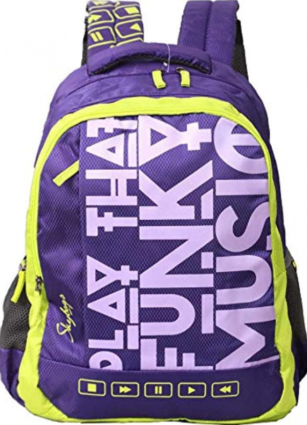 Tas sekolah dengan warna-warna neon yang mencolok